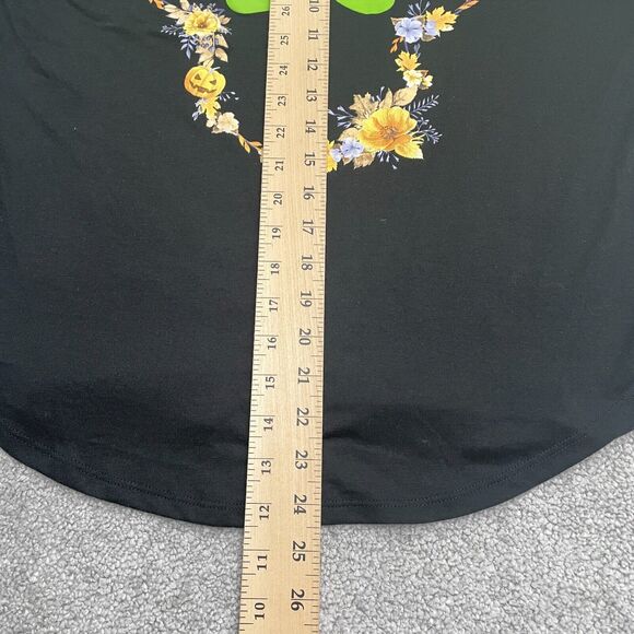 Disney Minnie Mouse Raglan T-Shirt Women XL Black Gray Round Neck Casual Graphic - Picture 8 of 10